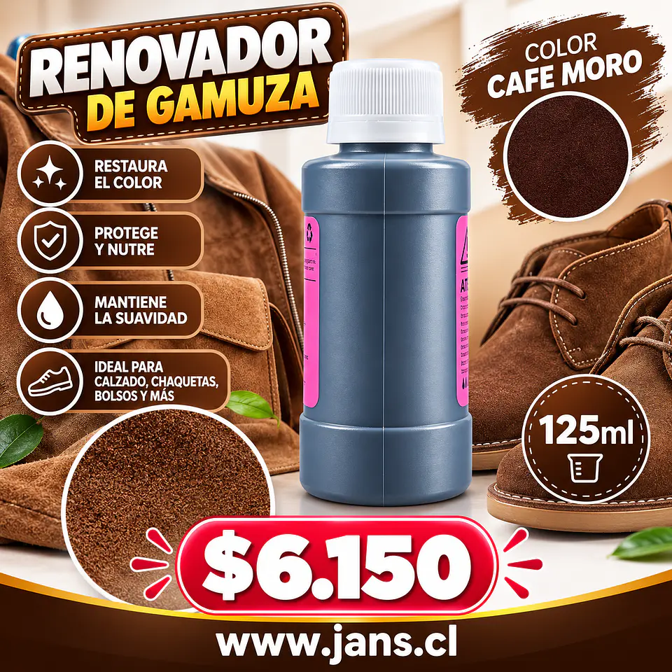 Renovador De Gamuza Reno Nobuck 125ml - CAFE MORO 1