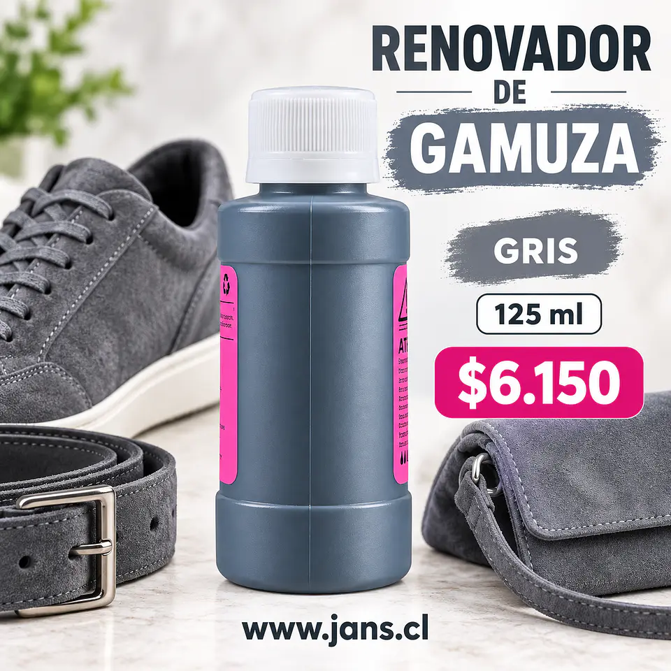 Renovador De Gamuza Reno Nobuck 125ml - GRIS 1