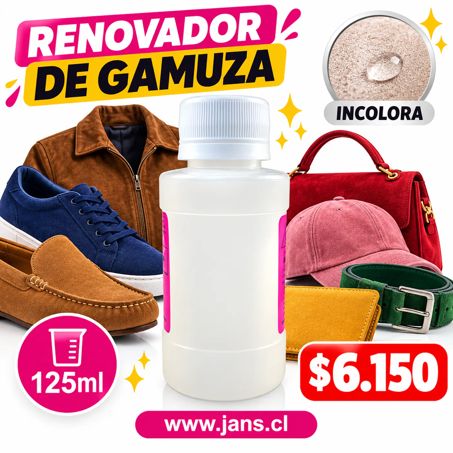 Renovador De Gamuza Reno Nobuck 125ml - INCOLORA 1