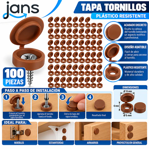 Cafe - Embellecedor Decorativo Tapa Tornillos Clavos
