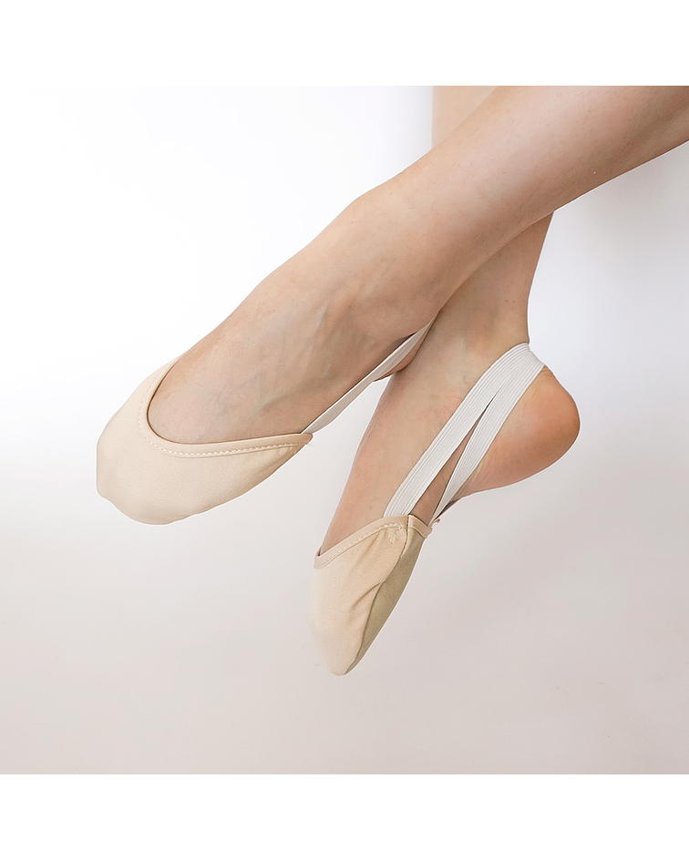 Puntilla de tela para gimnasia ritmica, color beige