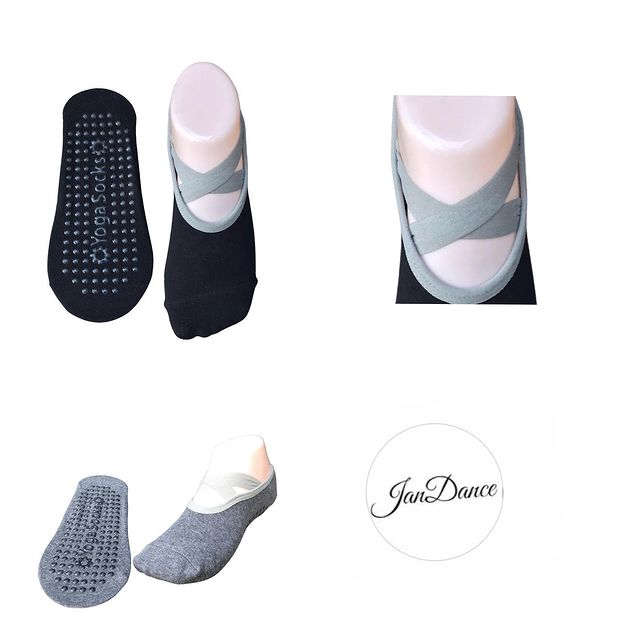 Calceta elasticada para yoga y pilates