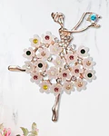 Broche de bailarina con cristales