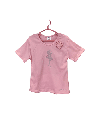 Polera manga corta para ballet