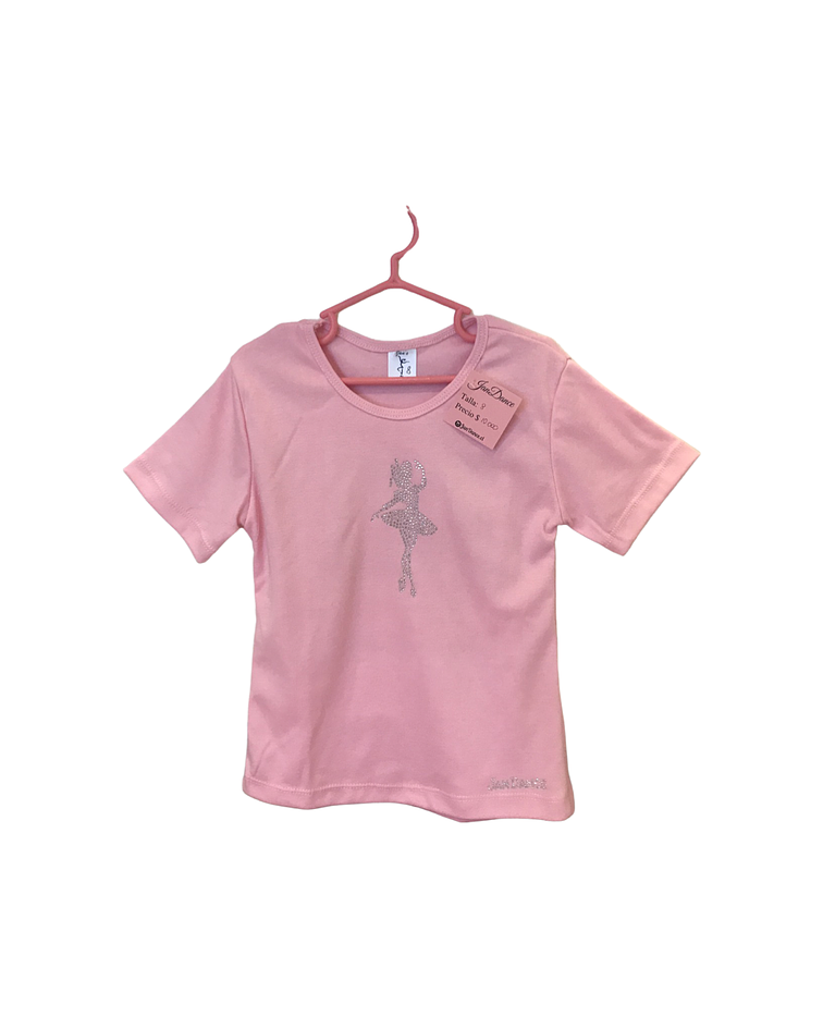 Polera manga corta para ballet