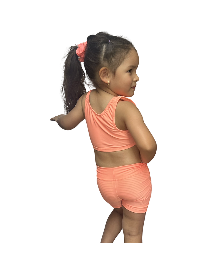 Peto y calza corta para gimanasia