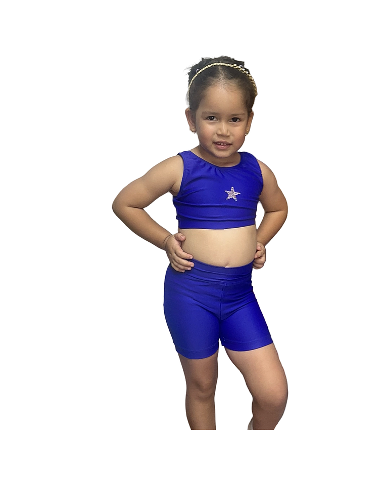 Peto y calza corta para gimanasia