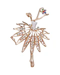 Broche de bailarina con cristales