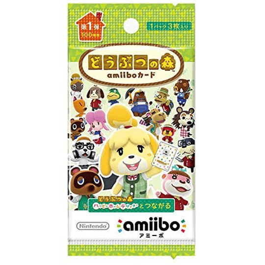 Sobre Cartas Amiibo Animal Crossing Serie 1 Japonesas