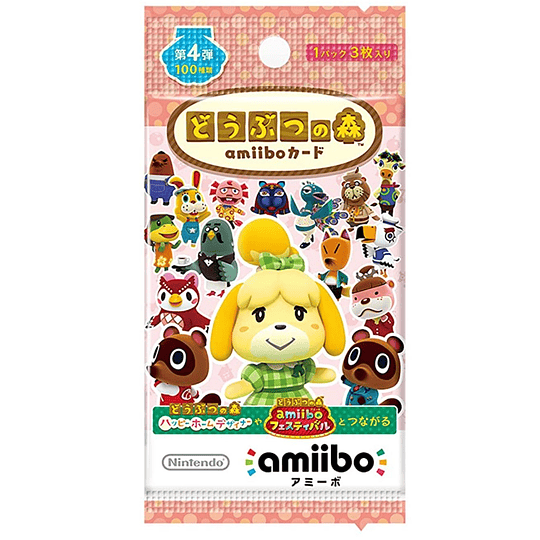 Sobre Cartas Amiibo Animal Crossing Serie 4 Japonesas