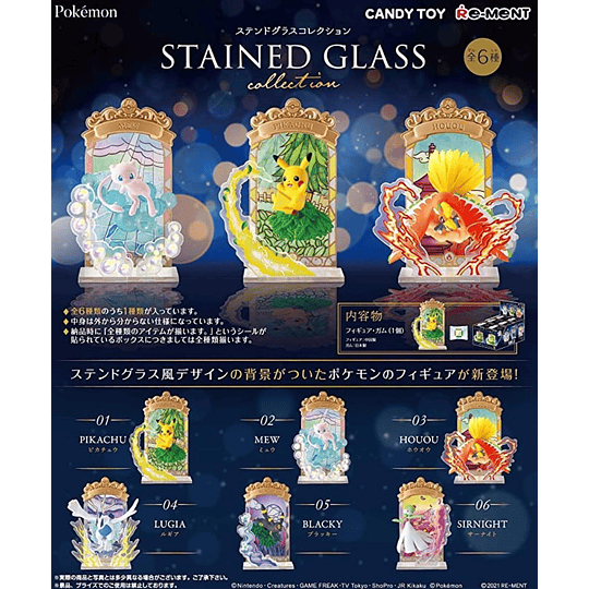 Figuras Pokémon Stained Glass Collection Box