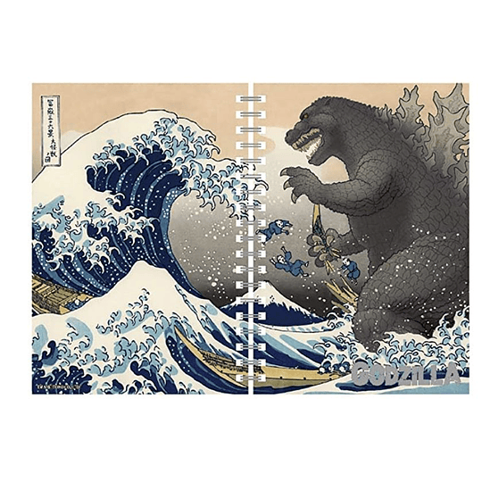 Godzilla Notebook kanagawa wave