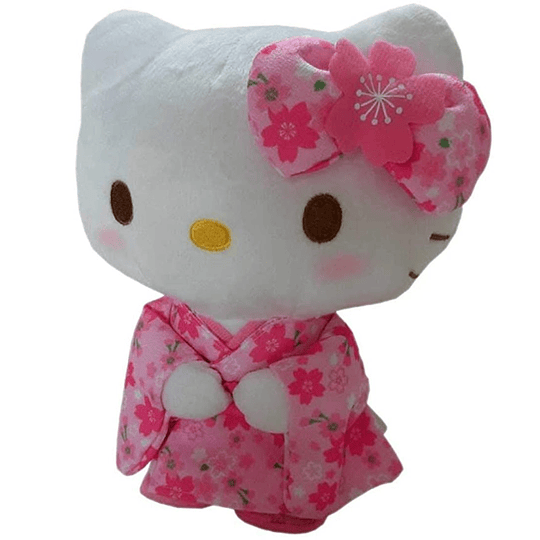 Peluche Hello Kitty Sakura Kimono Pink 20CM