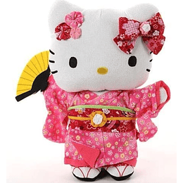 Peluche Hello Kitty Sakura Kimono with Fan 27M