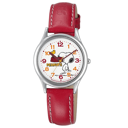 Reloj Snoopy Q&Q Red Strap