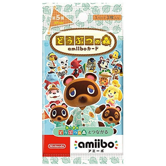 Sobre Cartas Amiibo Animal Crossing Serie 5 Japonesas