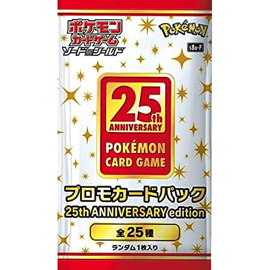 Sobre 25 Anniversary Pokémon Card game - Japonés 
