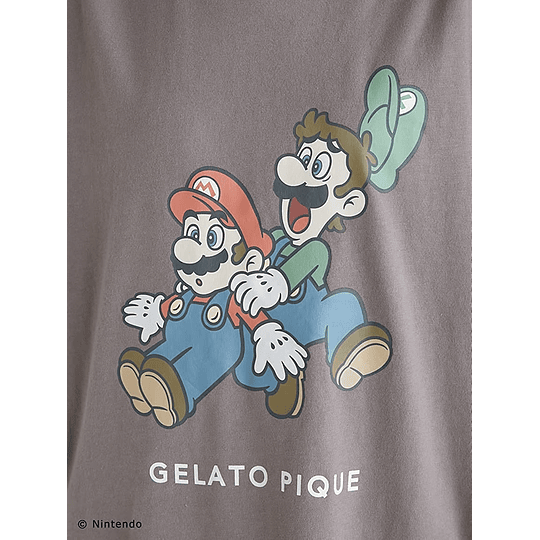 Polera Super Mario Brown L Internacional