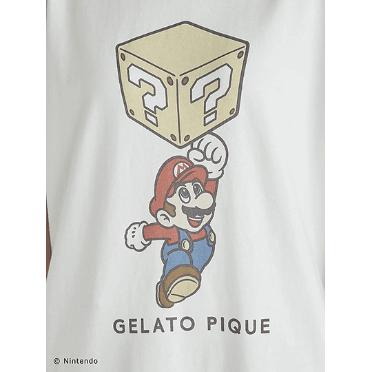 Polera Super Mario White L Internacional