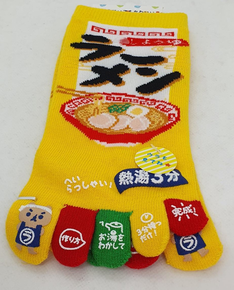 Calcetines con dedos Japoneses Ramen