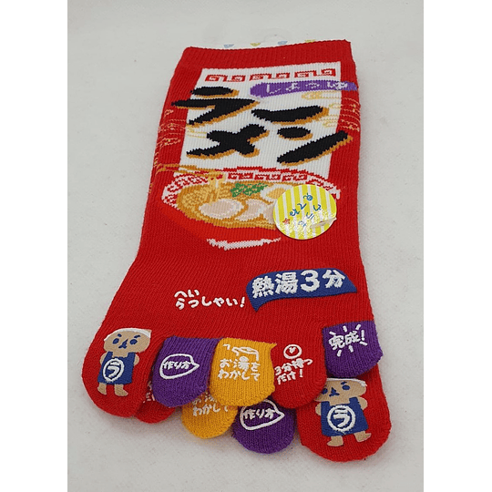 Calcetines con dedos Japoneses Ramen