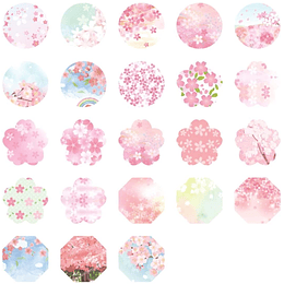 Set 100 Stickers Sakura