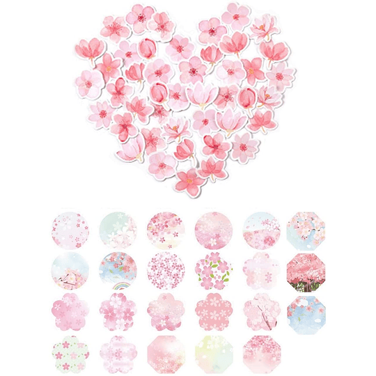 Set 100 Stickers Sakura