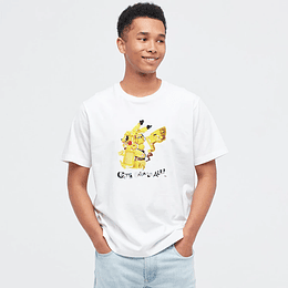 Polera Uniqlo Pokémon Meets Artist  2022 Pikachu (tallas Japonesas)