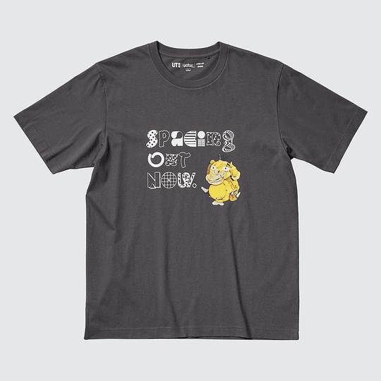 Polera Uniqlo Pokémon Meets Artist  2022 Psyduck (tallas Japonesas)