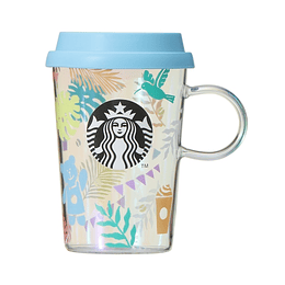 Starbucks - Heat-resistant glass mug colorful summer2022 355ml