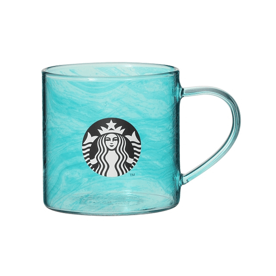 Starbucks - Heat-resistant glass mug Ocean Wave 355ml