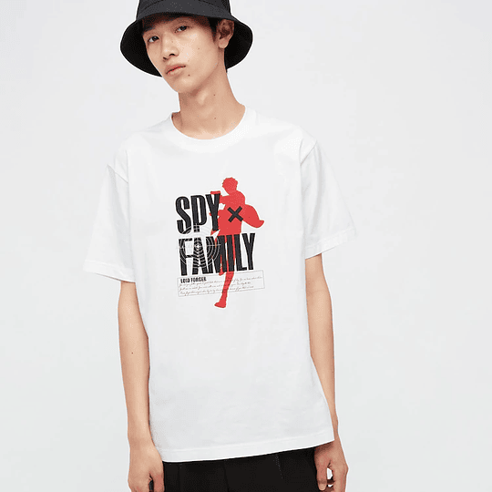 Polera Uniqlo Spy Family - White (tallas Japonesas)