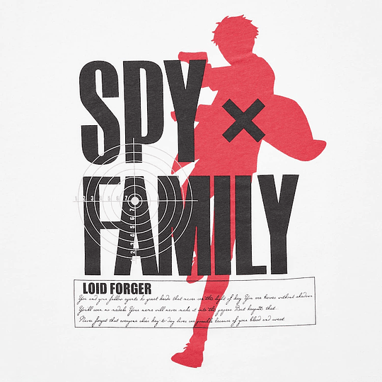 Polera Uniqlo Spy Family - White (tallas Japonesas)