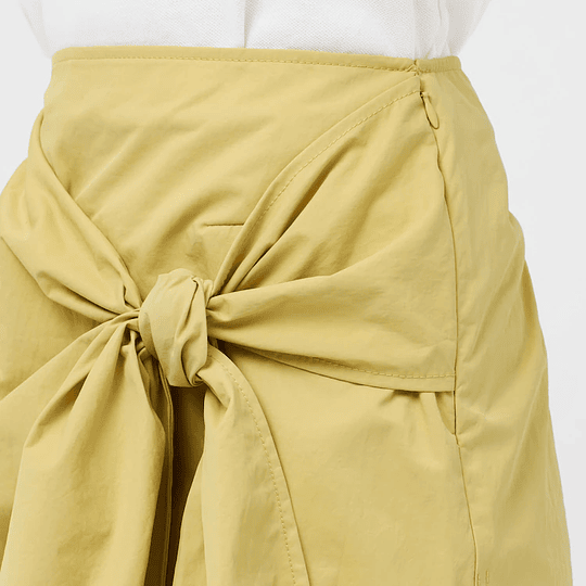 Uniqlo - Wrap Knot Skirt Yellow 55