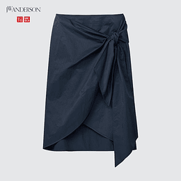 Uniqlo - Wrap Knot Skirt Blue 55
