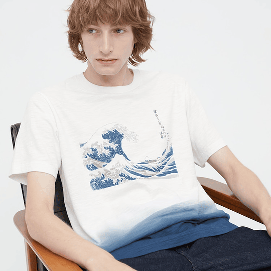 Polera Uniqlo Kanagawa Wave (tallas Japonesas)