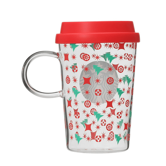 Starbucks Christmas 2022 - Heat Resistant Glass Mug RED CUP355ml