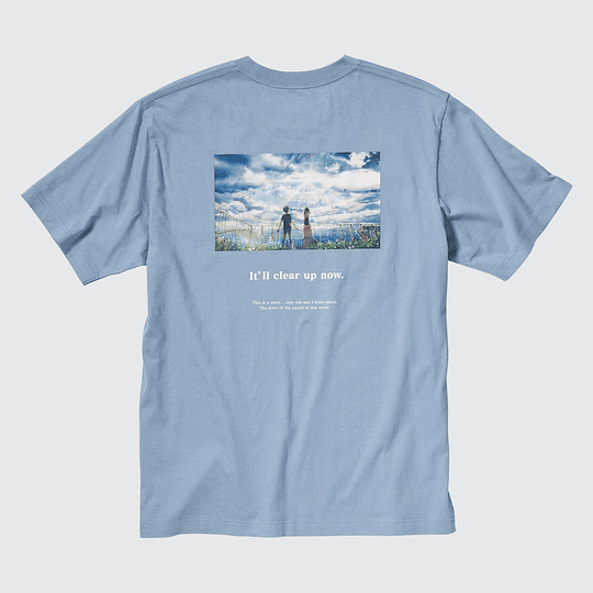 Polera Uniqlo - Makoto Shinkai - weathering with you (tallas Japonesas)