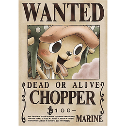 ONE PIECE WANTED POSTER Chopper OFFICIAL