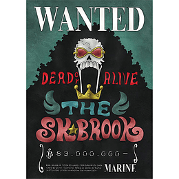 ONE PIECE WANTED POSTER Brook OFFICIAL