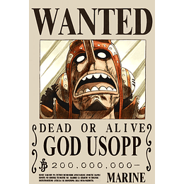ONE PIECE WANTED POSTER USOPP OFFICIAL
