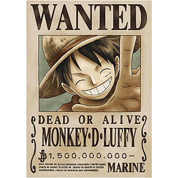ONE PIECE WANTED POSTER Luffy OFFICIAL