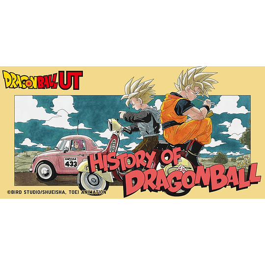 Preventa Polera Uniqlo - History Of Dragon Ball  - bulma & Goku (Tallas Japonesas)