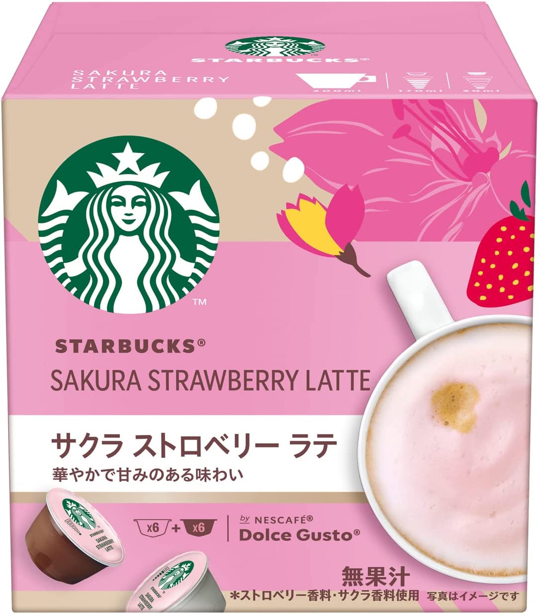 Cápsulas Starbucks Sakura Strawberry Latte Nescafé Dolce Gusto