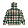 BAPE ZIP UP HOODIE FLEECE CHECK