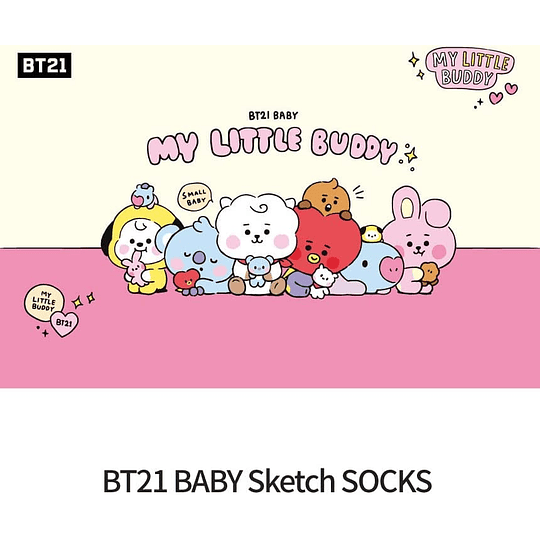 BT21 Baby Sketch Socks