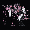 RIPNDIP Tokyo Exclusive - Cherry Blossom Long Sleeve Black T Shirt