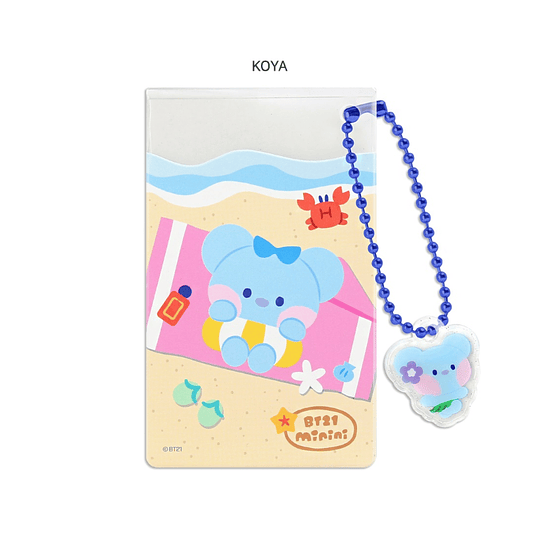 BT21  CLEAR CARD POCKET SUMMER SKY