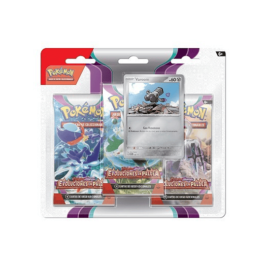 Pokémon TCG 3-Pack Evoluciones Paldea - Varoom - ESP