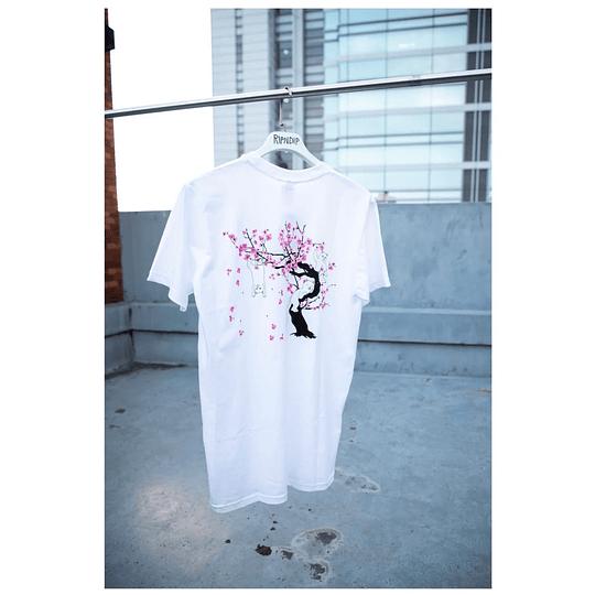 RIPNDIP Tokyo Exclusive - Cherry Blossom Short Sleeve White T Shirt